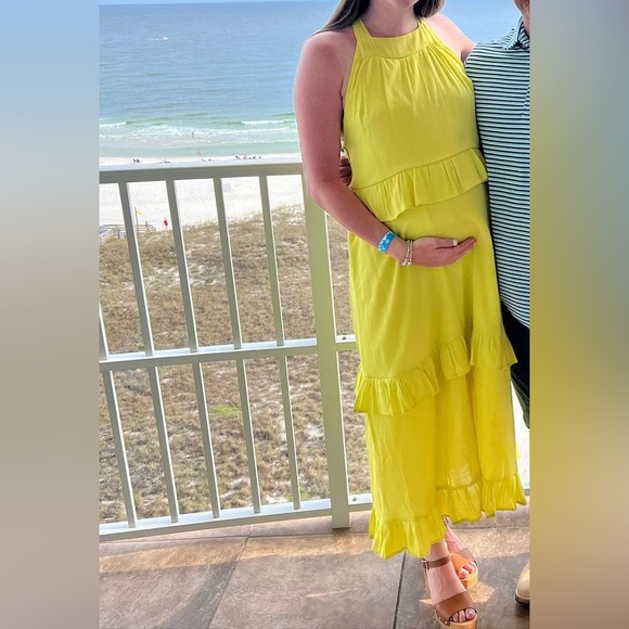 Favlux Yellow summer print dress! - Picture 2 of 6